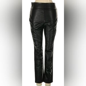 Black Faux Leather Pants